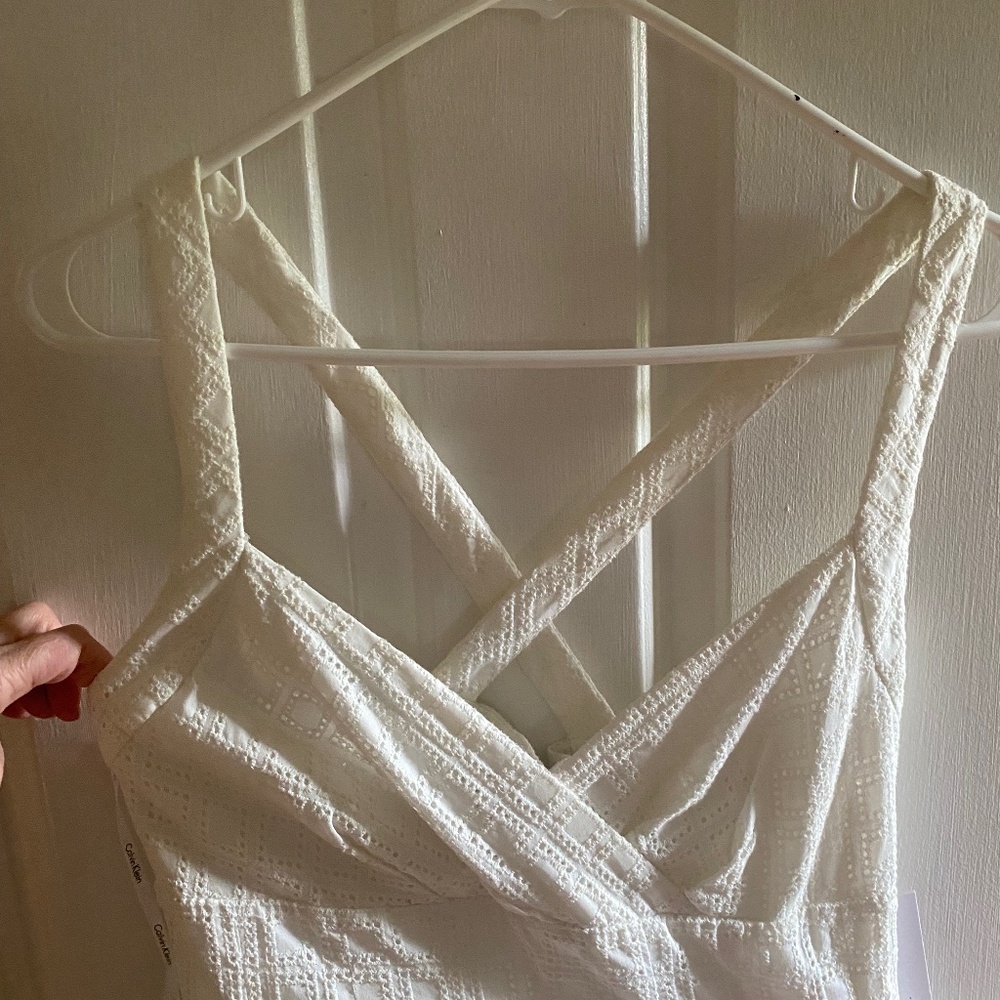 Calvin Klein white dress